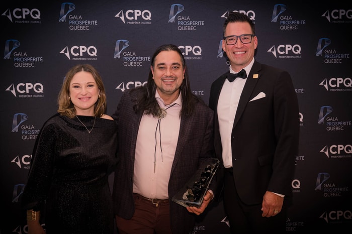 Michelle Llambías Meunier (CPQ), Jason Picard-Binet (Bastien), Philippe Forest (RBC)