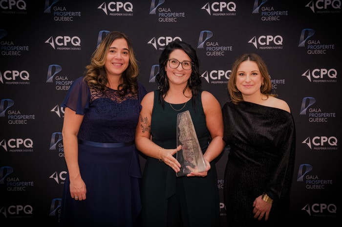 Lito Charet (Imperial Tobacco Canada), Marie-Pier Ratté (CTA), Michelle Llambías Meunier (CPQ), 